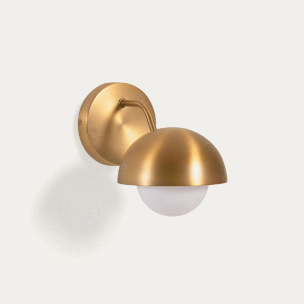 Lonela metallist seinavalgusti messing